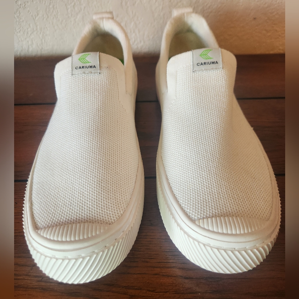Cariuma White Slip-On Sneakers - Picture 3 of 11